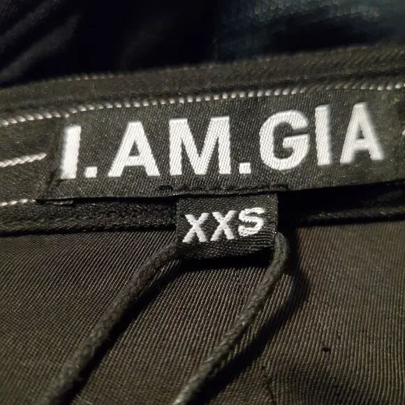 I.AM. GIA Black Havena Pinstripe Jacket Size XXS NWT - Picture 5 of 9